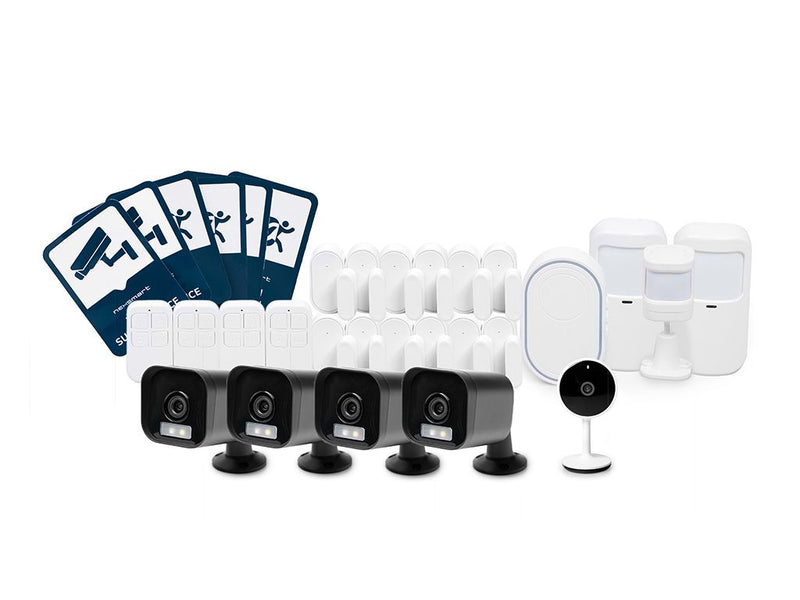 NEXSMART™ STOR SMART ALARM PAKKE MED KAMERA (100-200M2)