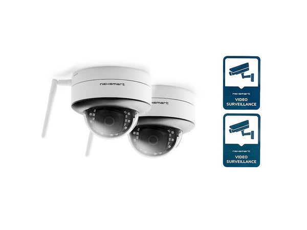 NEXSMART™ LOOK 2K HD WiFi OVERVÅKNINGSKAMERA - 2 PAK+KLISTREMERKE