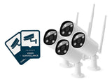 NEXSMART™ VISION5 PLUS 2K HD SURVEILLANCE CAMERA - 4-PACK + STICKERS - 1
